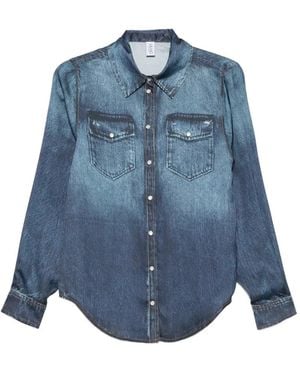 Liu Jo Snap-Button Shirt - Blue