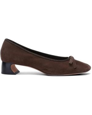 3.1 Phillip Lim Id Soft Crescent-Heel Court Shoes - Brown