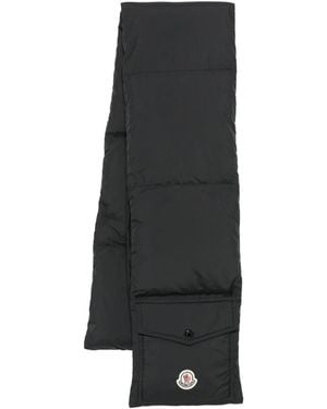 Moncler Quilted Pocket Scarf - Black
