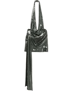 Alex Perry Sequin-Embellished Halterneck Mini Dress - Green