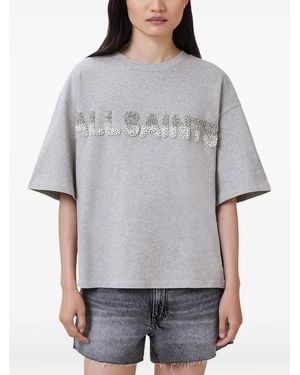 AllSaints Amelie Pearl T-shirt - Grey
