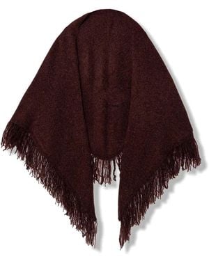 Pedro Del Hierro Madrid Fringed-Edge Scarf - Red