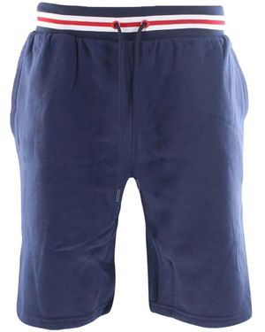Fila Bron Striped-Waistband Shorts - Blue