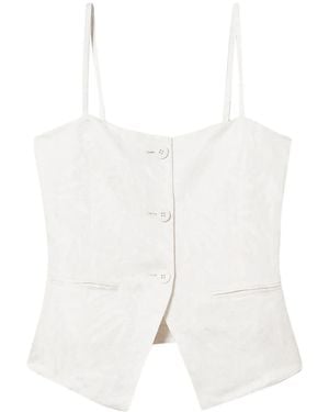 Twinset Haut À Design Tressé - White