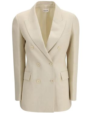 P.A.R.O.S.H. Double-Breasted Blazer - White