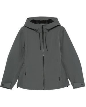 Rains Suva Softshell Hooded Jacket - Grey
