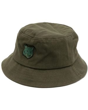 Maison Kitsuné Bold Fox Head バケットハット - グリーン