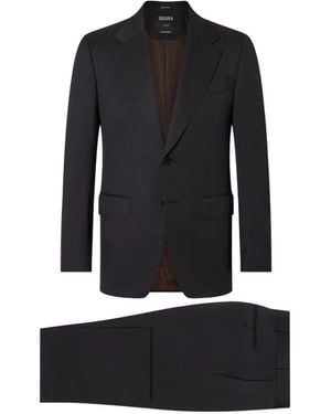 ZEGNA Trofeo 120Mila Wool Suit - Black
