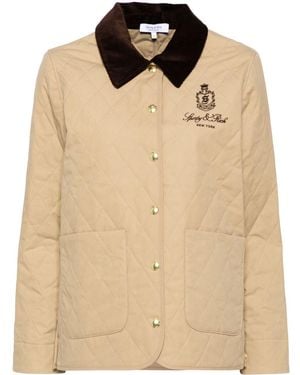 Sporty & Rich Vendome Quilted Jacket - Natural