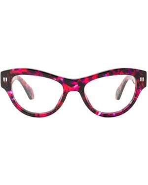 Off-White c/o Virgil Abloh Cat-Eye Frame Glasses - Red