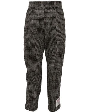 Doublet Zombie Silhouette Tweed-Hose - Grau