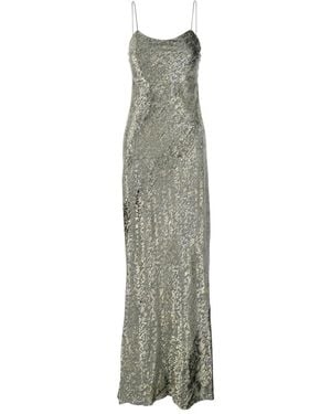 Forte Forte Metallic-finish Maxi Dress - Green
