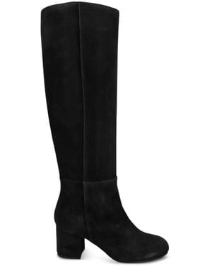 Via Roma 15 Suede Boots - Black