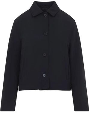 Jil Sander Button-Up Collared Jacket - Blue