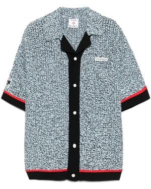 CASABLANCA Mouliné Shirt - Blue