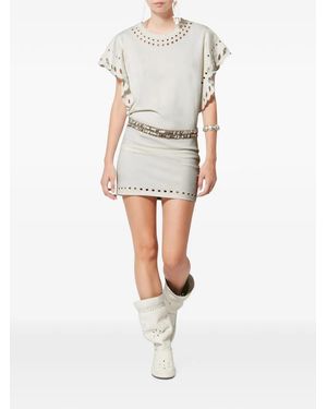 Isabel Marant Minikleid Mit Laser-Cuts - Weiß