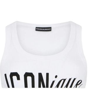 DSquared² Iconique Mini Top - White