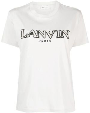 Lanvin Curb Regular Fit Tee-Shirt - White