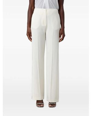 Hanita Pressed-Crease Pants - White
