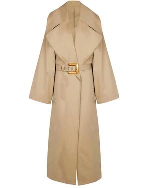 Balmain Trenchcoat Met Ceintuur - Naturel