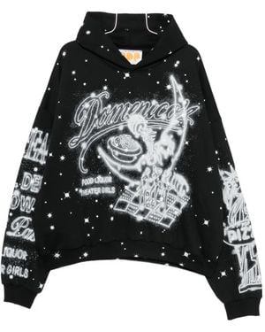 PDF Graphic-Print Hoodie - Black