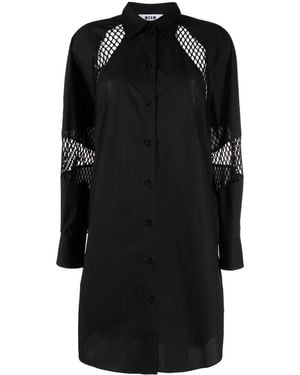 MSGM Shirt Mini Dress - Black
