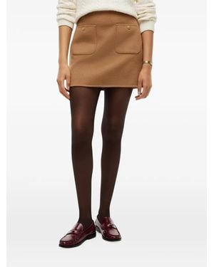 Tommy Hilfiger Button-Embellished Mini Skirt - Natural