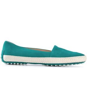 Tod's Espadrilles En Daim - Bleu