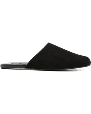 Manebí Almond Flat Sandals - Black