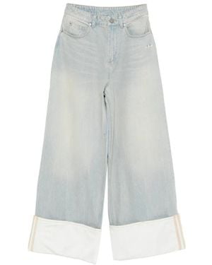 adidas Leichte Jeans mit Umschlag - Weiß