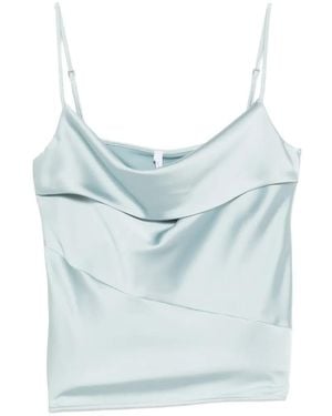 Imperial Cowl-Neck Top - Blue