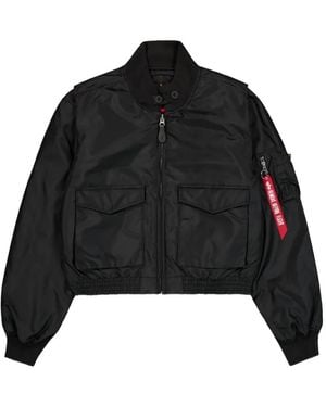 Alpha Industries G-8 Wep 1973 Heritage Zipped Bomber Jacket - Black