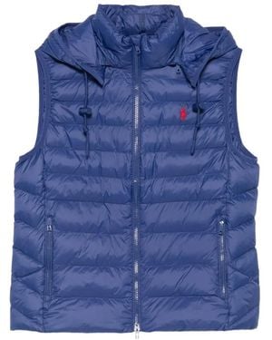 Polo Ralph Lauren Chaleco Acolchado Con Capucha - Azul