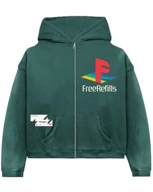 Free Refills Sudadera Con Capucha Y Cremallera - Verde