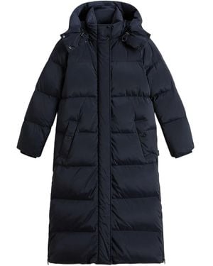 Woolrich パーカーコート - ブルー