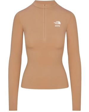 Skims X The North Face Refina T-Shirt Met Lange Mouwen - Wit