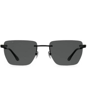 Lacoste Rimless Rectangle-Frame Sunglasses - Grey