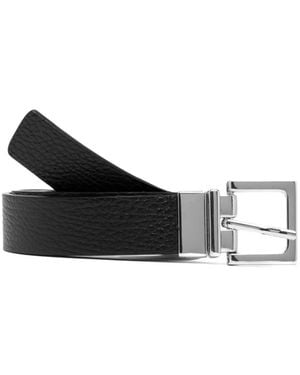Gianni Chiarini Bucket Leather Belt - Black