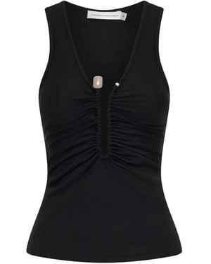 Christopher Esber Tanktop Met Kristallen Speld - Zwart