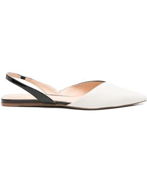 Guilhermina Alicia Leather Ballerina Shoes - White