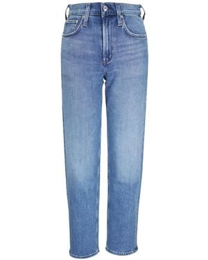 Citizens of Humanity Faded Straight-Leg Jeans - Blue
