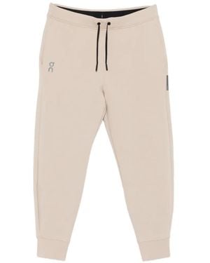 On Shoes Drawstring Track Trousers - Natural