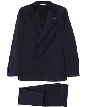 Manuel Ritz ダブルスーツ - ブルー