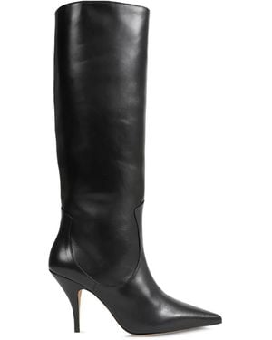 Jude Botas Altas De Cuero Theresa - Negro