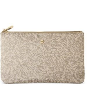 Borbonese Classica Clutch Bag - Natural