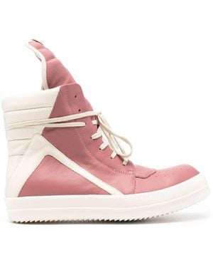 Rick Owens Geobasket ハイカット スニーカー - ピンク