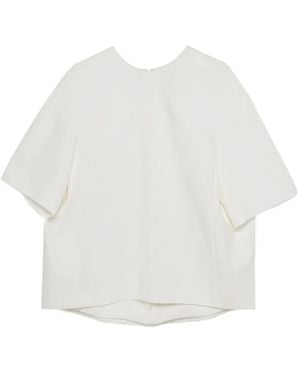 Jonathan Simkhai Aude Short-Sleeve Top - White