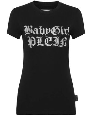 Philipp Plein レタリング Tシャツ - ブラック