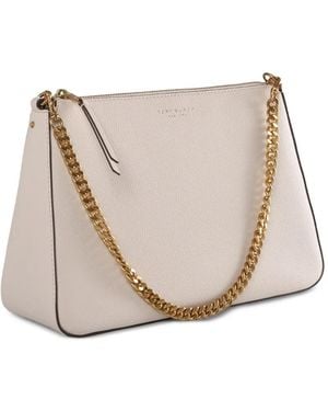 Tory Burch Perry Chain-Strap Shoulder Bag - Natural