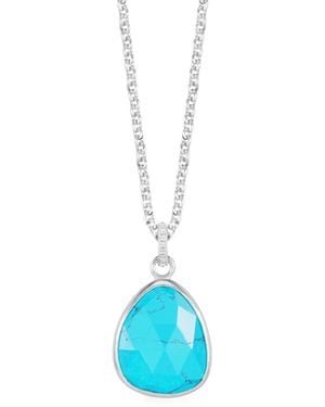 Dower & Hall Collar con colgante Pebble - Azul